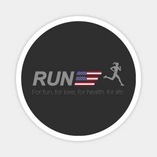 Run for life USA Magnet